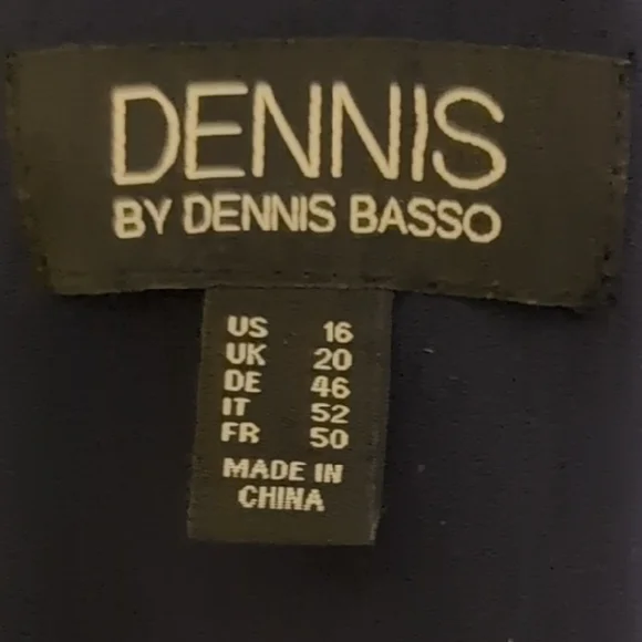 Dennis Basso Midnight Blue Jacket Embroidered Floral Classy Zip Front 16 - Picture 8 of 16